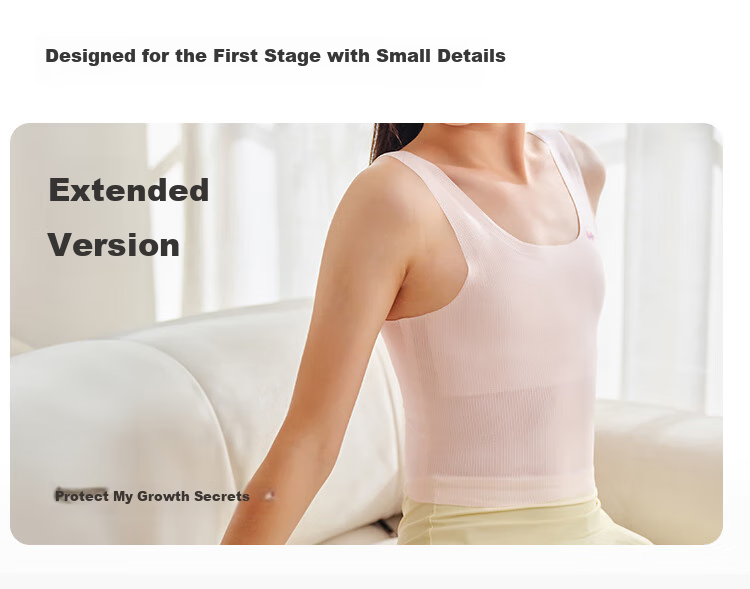 BALABALA Girls' Underwear Bra for Puberty Children's Camisole Bra, Anti-Nipple Show, Anti-Exposure, Sweet Soft Elastic 208925195008 3
