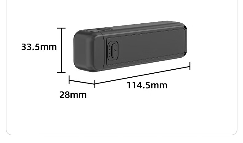 Shilifan Compatible with DJI Pocket 3 Battery Grip, Pocket 3 Charging Handle, Osmo Pocket 3 Battery Grip, Pocket 3 Action Camera Accessory Extension Rod, 5000mAh 2