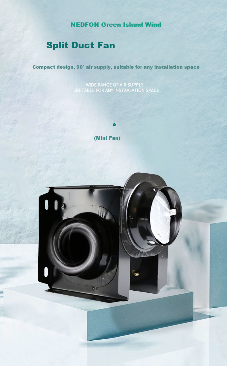 Nedfon DPT10-11 Split Duct Fan, Hotel Bathroom Exhaust Fan, Ventilation Fa 1