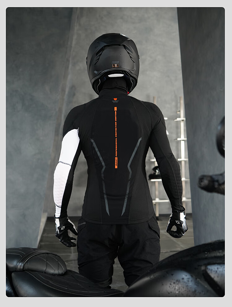 Duhan Wind Rider Motorcycle Riding Armor Jacket Unisex Breathable Quick-Dry Motorbike Riding Gear Anti-Fall CE Protective Gear Four Seasons White 17