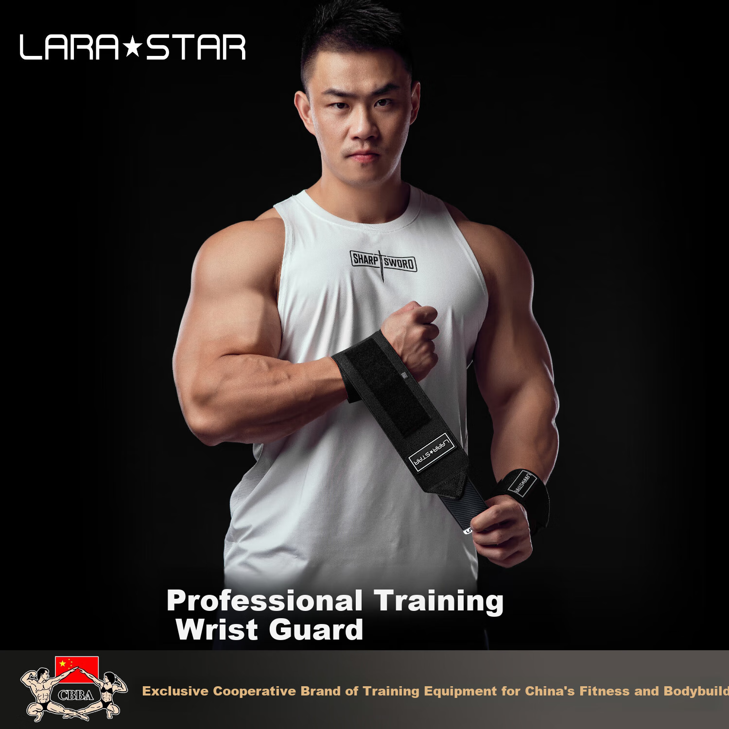 Напульсники LARASTAR для фитнеса, поддержка запястья для жима лежа, бандаж для силовых тренировок, спортивная повязка, армейский зеленый, улучшенная версия