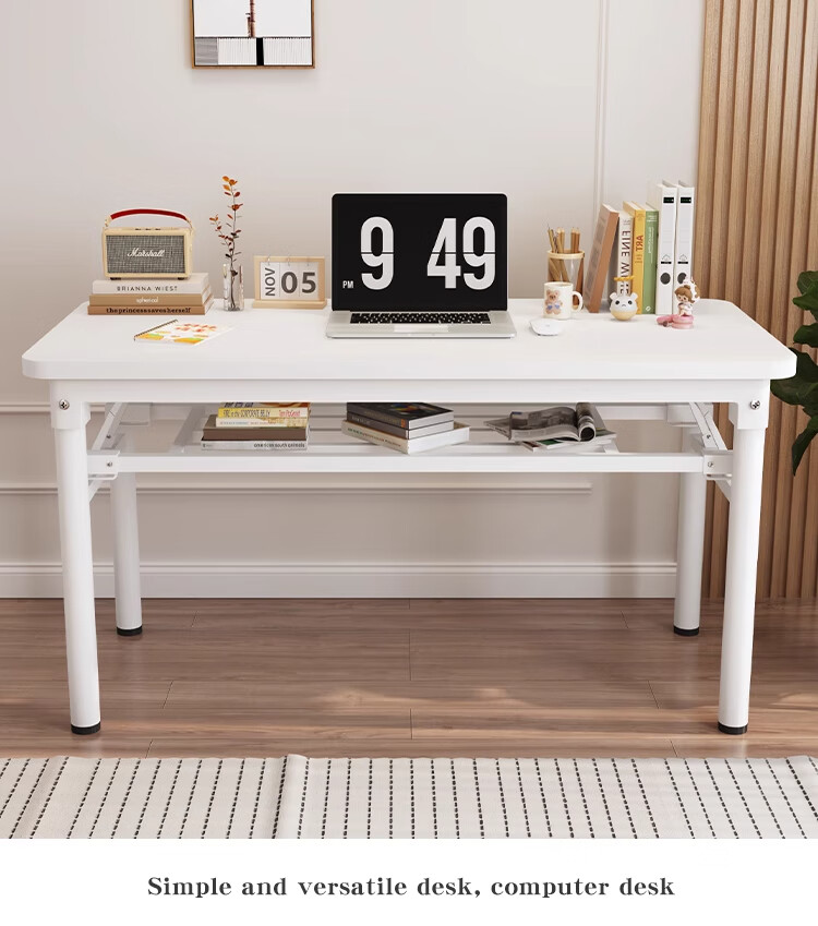 Xiangzhuban Foldable Desk Computer Table Desktop Student Long Table Simple Writing Study Office Desk 120cm 2