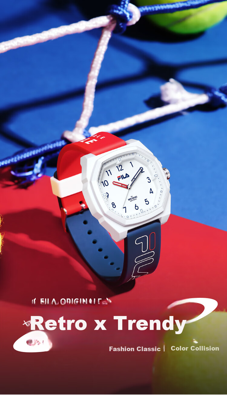 FILA Watch, Retro Dad Style, for Men And Women, Middle School And High School Students, Classic Color Wristwatch, 6694-003 1