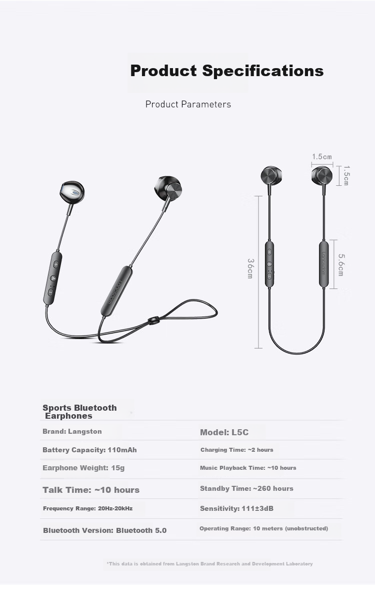 Lanshidun True Bone Conduction Headphones, Open-Style Bluetooth Wireless Gaming Running Cycling IPX8 Waterproof Sports Swimming Earphones, Suitable for Apple Huawei, BE20 Black And Gray 15