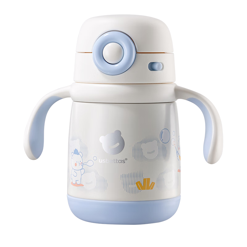 Betis Insulated Water Bottle for Children Kindergarten Straw Sippy Cup Over 6 Months Yongcuo Yinglan 300ML