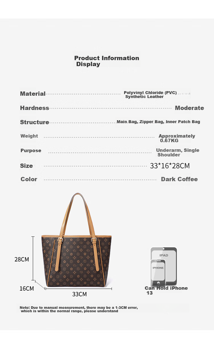 RED DRAGONFLY 2026 New Women's Handbag, Shoulder Tote Bag with Handle, 13-Inch Laptop Bag, Birthday Gift for Mom 11