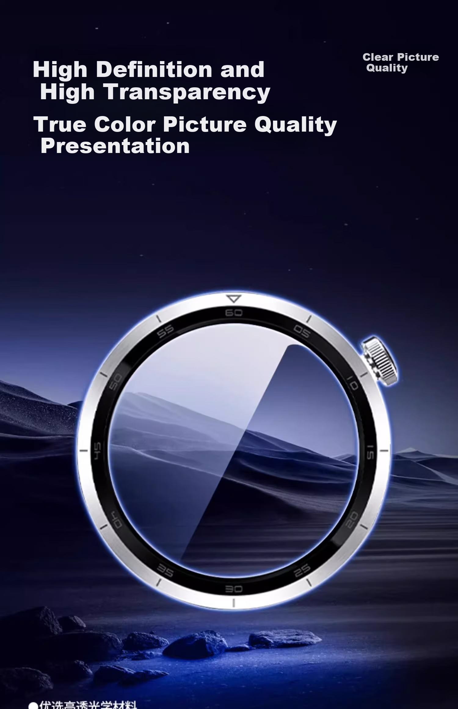 CHENSONG Tempered Glass Screen Protector for Xiaomi Watch S4/Sport, Xiaomi Smartwatch Protective Film S4 15th Anniversary Edition, Watch Face Quick Application Film 6
