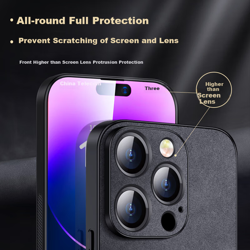 Чехол-накладка Shangsu для Apple iPhone 14 Pro Max, черный, из натуральной кожи, с магнитной застежкой