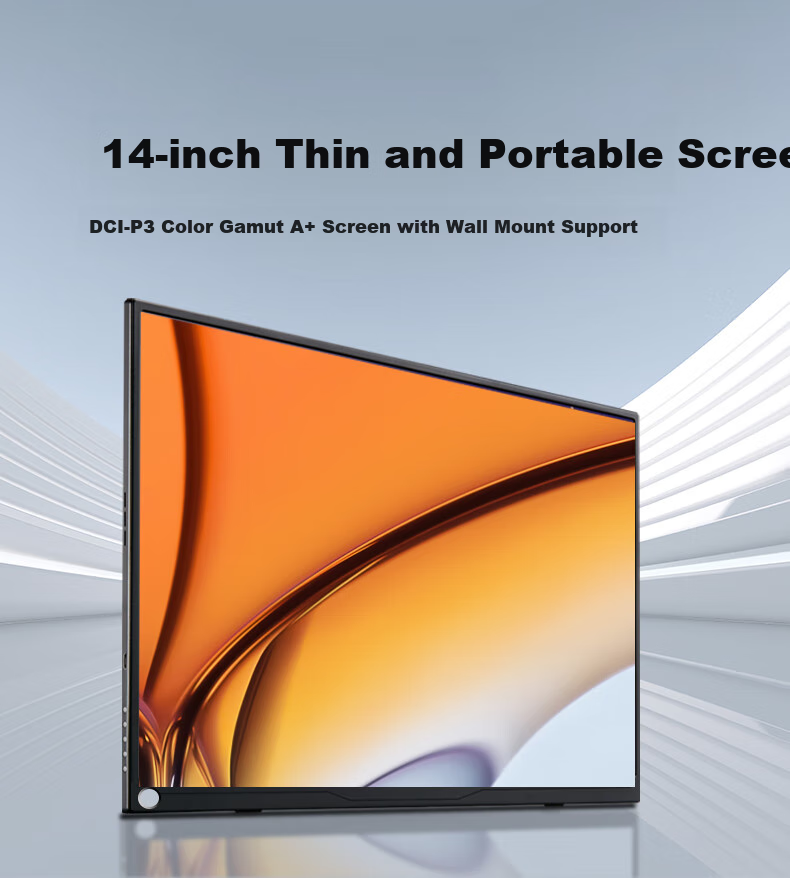 Eimio 2.5K Foldable Dual-Screen Monitor, Portable Display 16:10 Extended Triple-Screen Laptop Secondary Computer Expansion Screen 16-Inch Office Trading Large Screen E10K 1