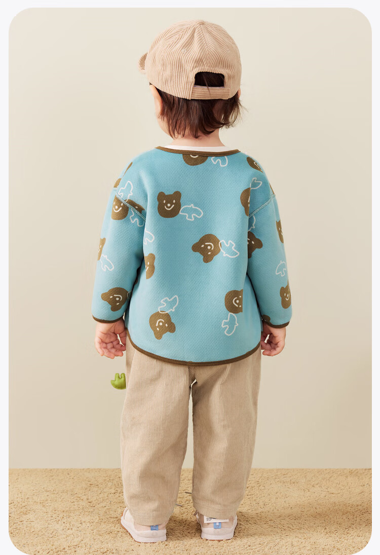 Minibala Unisex Baby Lamb Wool Thickened Coat 2025 Autumn Winter [Reversible] 16