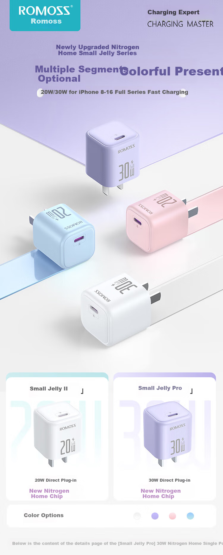 ROMOSS 300W GaN Charger, Apple IPhone 16/15 Charging Head, PD20W Fast Charging, Compatible with 14 Pro Max/Plus Phones, IPad Air Tablet, Type-C Plug 5
