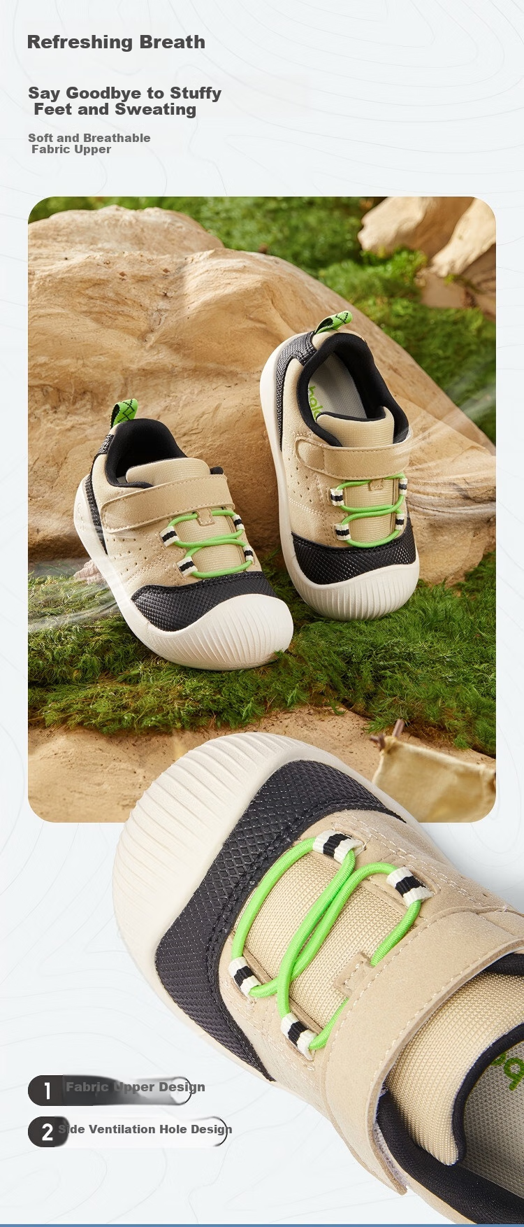 BALABALA Baby Walking Shoes, Infant And Children's Shoes, Boys' And Girls' Footwear, Spring And Autumn Outdoor Shoes, Non-Slip 5
