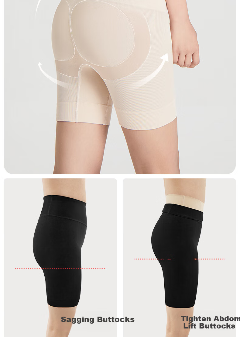 LUCKMEEY Tummy Control Shapewear Pants, Powerful Belly Slimming, Seamless Butt-Lifting High-Waist Thin Shapewear Shorts for Wome 25