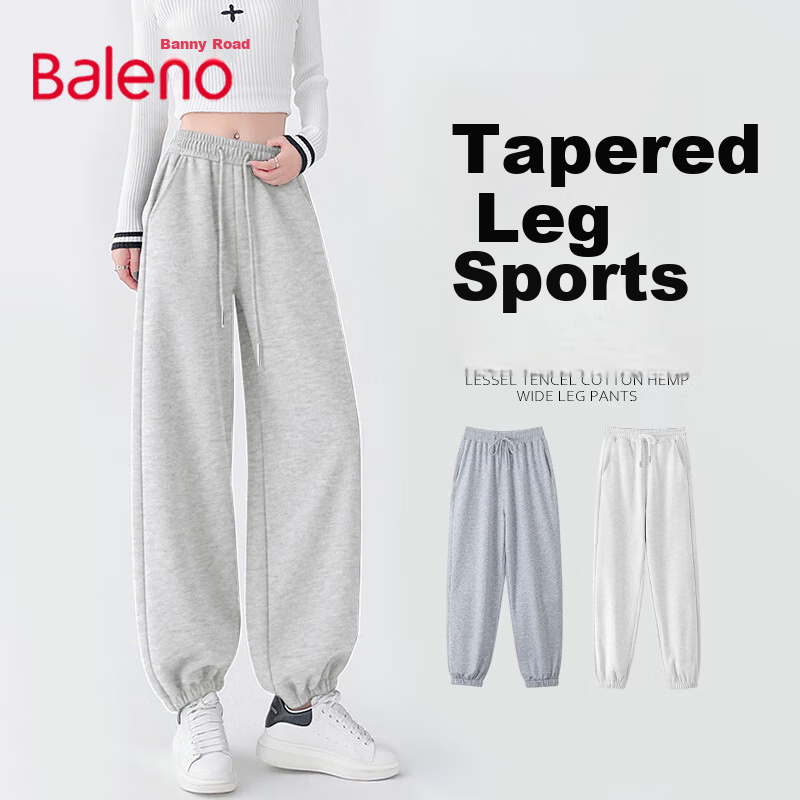 Baleno Heavy Elastic Ankle Pants for Women, New Spring And Autumn 2025 Style, Sporty Commuter Loose Versatile Casual Joggers
