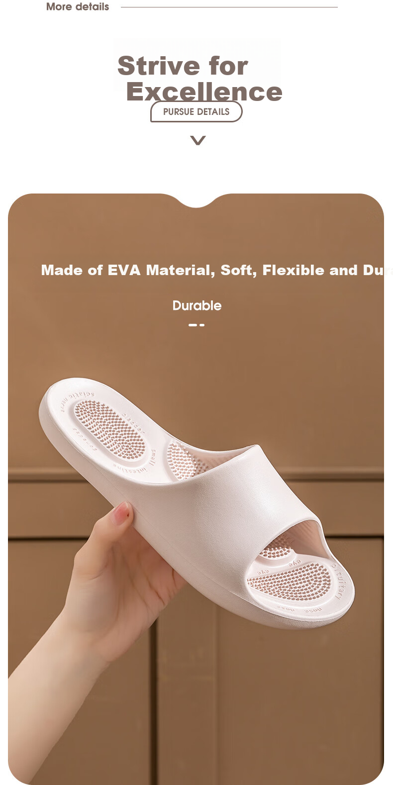LETUO Massage Chair Bathroom Slippers for Men Summer Indoor Non-Slip Home Slippers 7