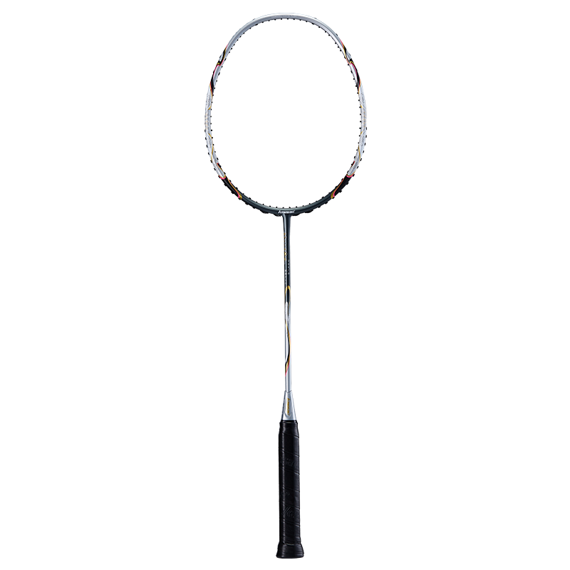KAWASAKI Badminton Racket, Full Carbon Single Racket, 5U Ultra-Light Racket, Feitian Model, Twilight Gray (Pre-Strung)