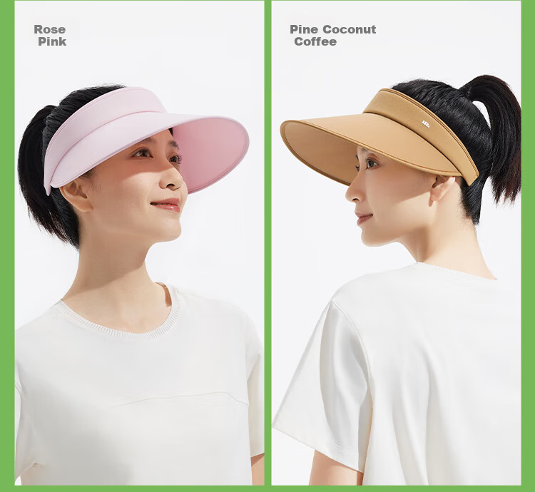 Beneunder Women's Sun Hat Open Top Sunshade Hat UV Protection Face Cover Fashionable Versatile Blue 27