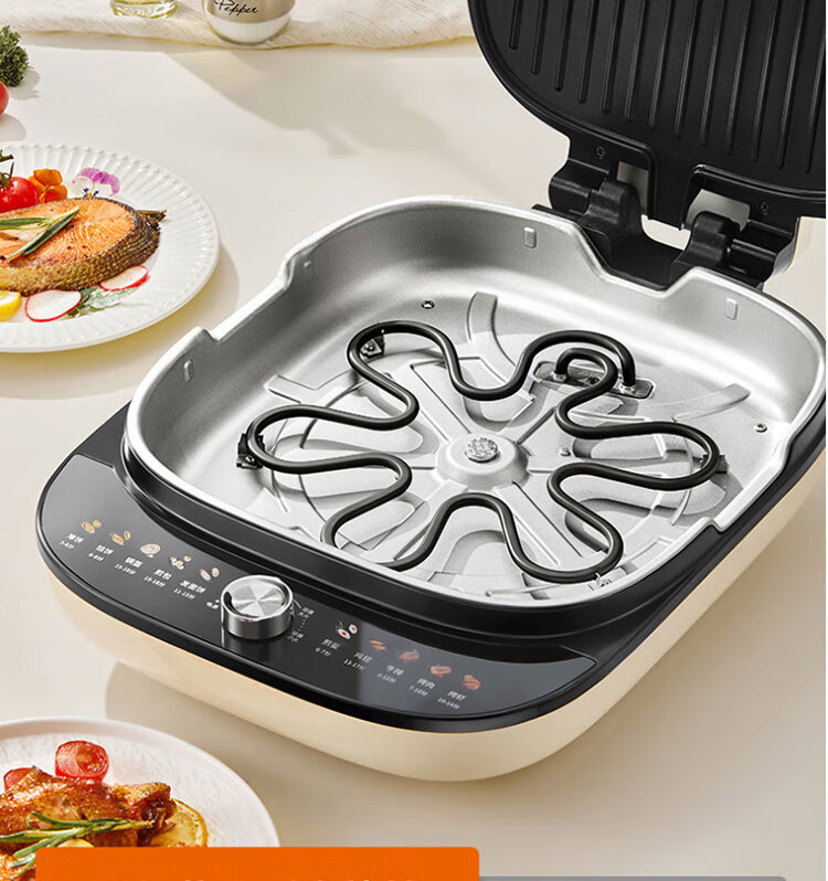 Joyoung Multifunctional Double-Sided Heating 0-Fluorine Titanium Ceramic Electric Griddle 2200W High Power Breakfast Maker with 3 Adjustable Settings JK30-GK320 18