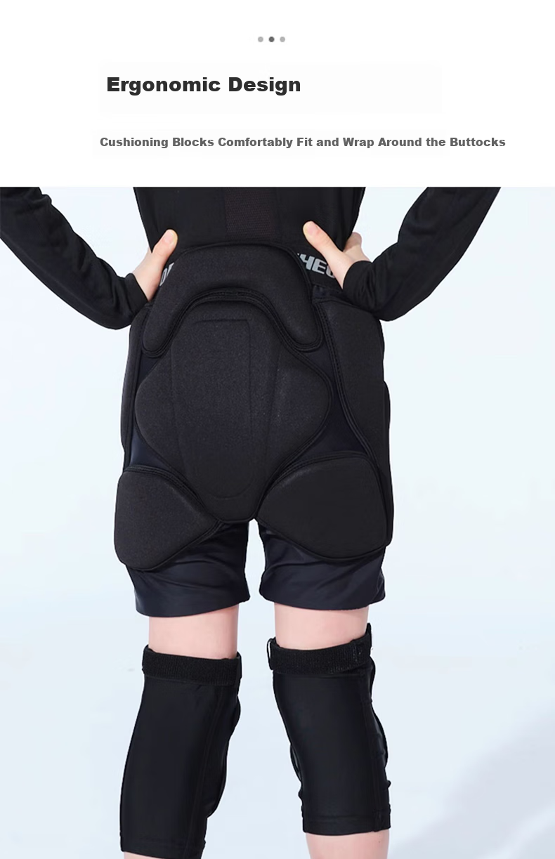 Flow Theory Children's Ski Protective Gear, Thickened Set with Hip And Knee Pads, Anti-Fall Ski Board, Children's Sports Protective Equipment, Single And Double Board Protective Gear 4