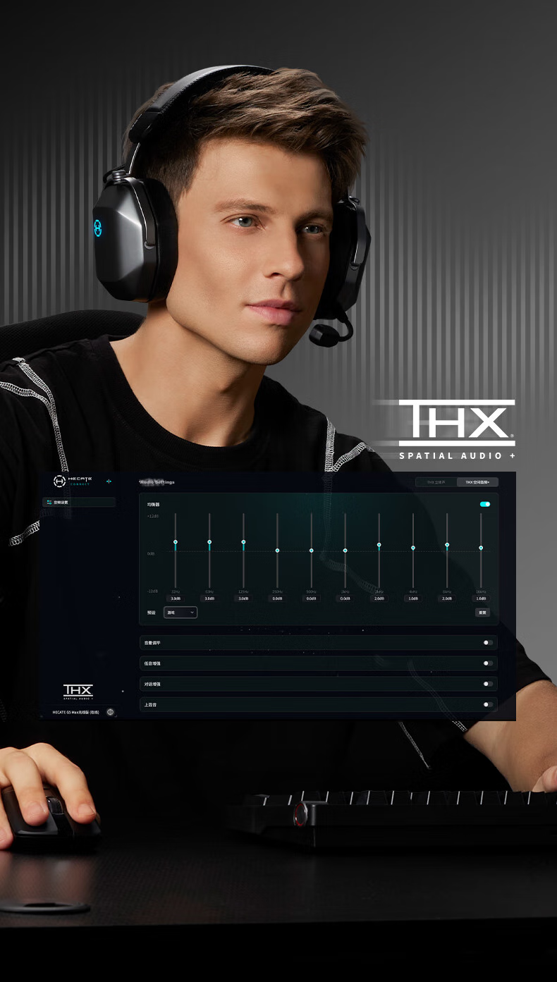 EDIFIER HECATE G5 MAX Wireless Edition, 2.4G Wired Bluetooth Quad-Mode THX Sound Headphones, Gaming E-Sports Computer Dedicated, Delta FPS PUBG White 8