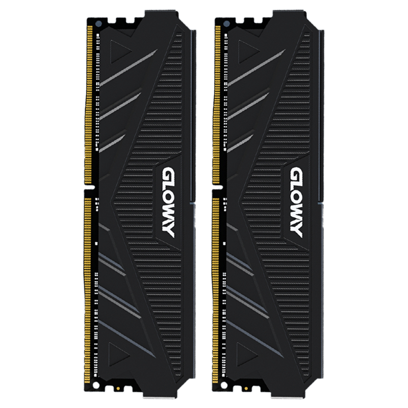 Gloway 16GB (8GBx2) DDR4 3200 Desktop RAM Tianze Heat Sink Selected Chips CL18 Starry Black AI Computer Accessories Upgrade