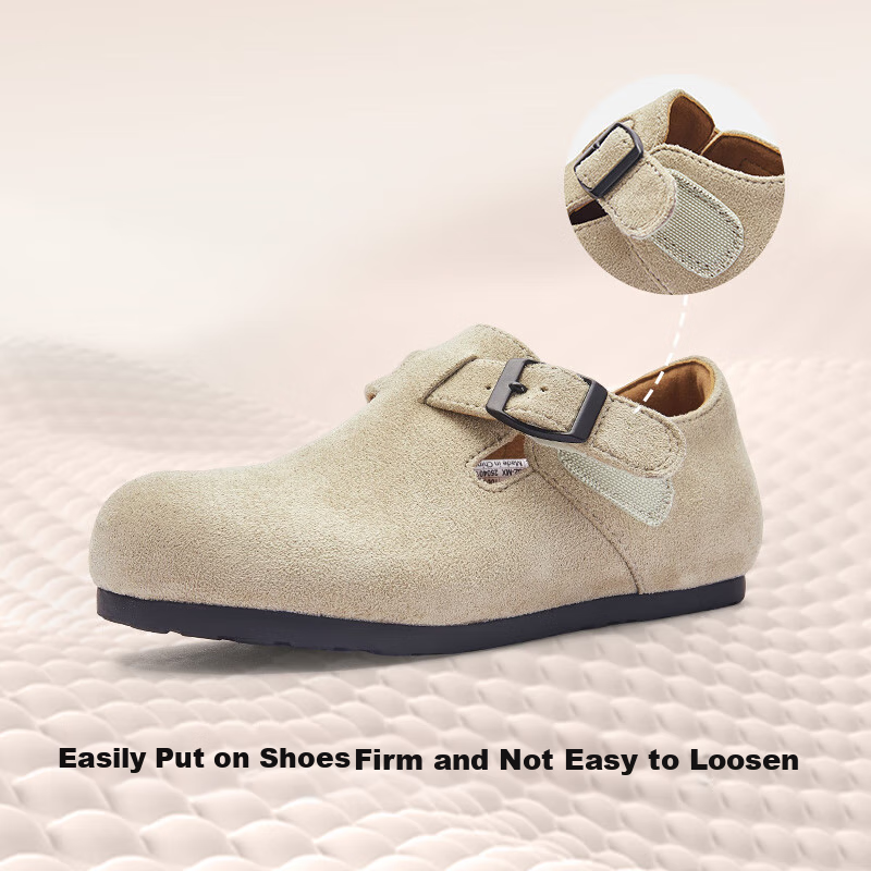 BALABALA Girls' Birkenstock-Style Shoes, Spring And Autumn Princess Shoes, Trendy Soft-Soled Shoes, Retro Fashionable British Style Trend