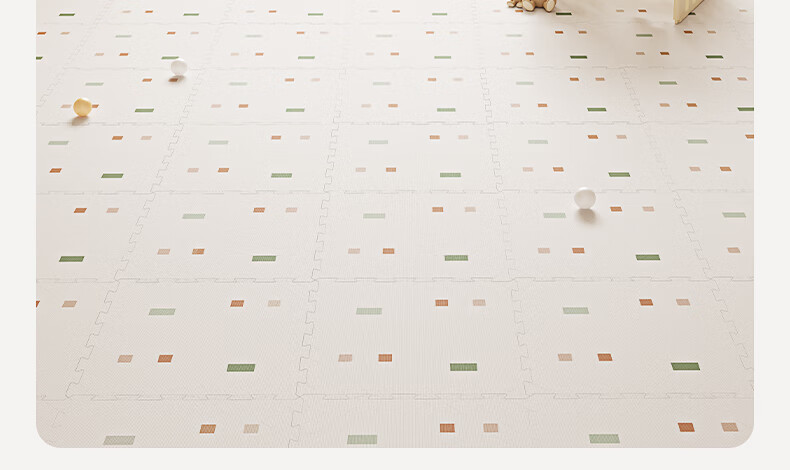 BG-BABYGO Baby Patchwork Crawling Mat Children's Floor Mat XPE Thickened Non-Toxic Odorless Infant Green Core 8