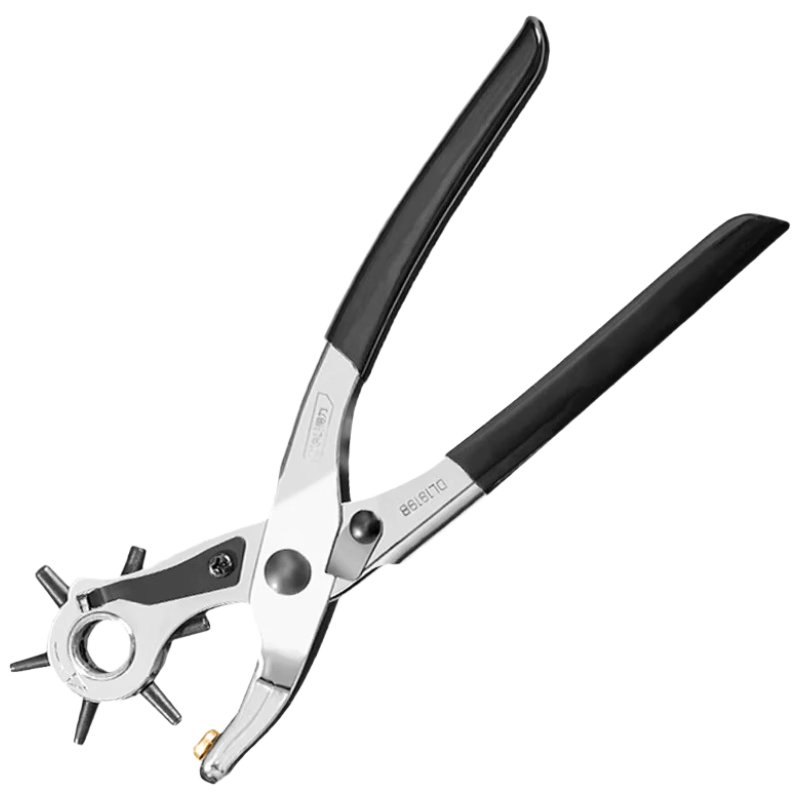 Deli Plastic Handle Hole Punch Pliers Belt Hole Puncher Waistband Punching Tool 9 Inch DL1919B