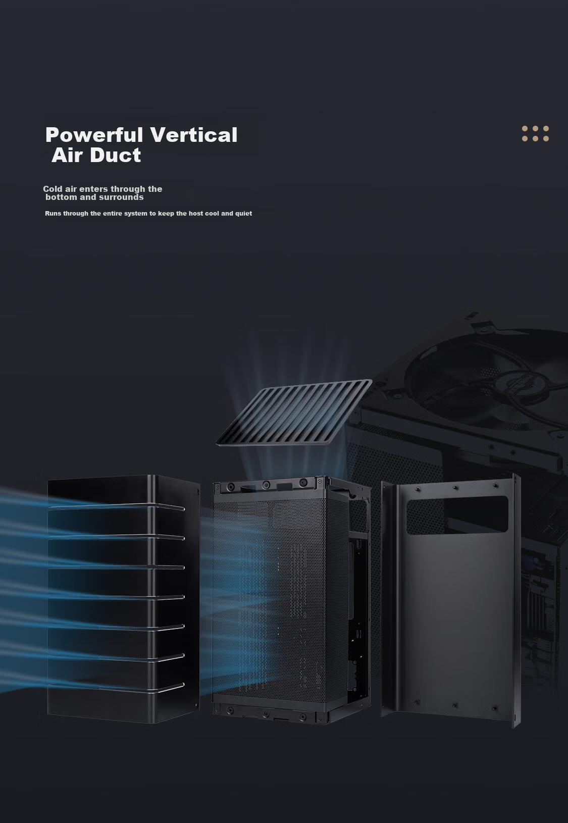 Abee Designer C700W Full Tower Workstation Case, Black/3D Cooling Matrix/Full Size Motherboard Compatible/dual Graphics Cards/dual Water Cooling/single Power Supply 8