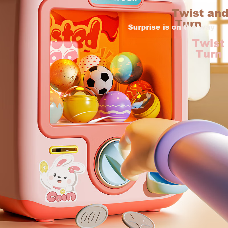 Детская игрушечная капсульная машина для продажи игрушек AoZhiJia, машина с когтями, игрушка для ролевых игр для девочек, слепой ящик, маленький размер, для возраста 3-6 лет, подарок на Новый год и день рождения