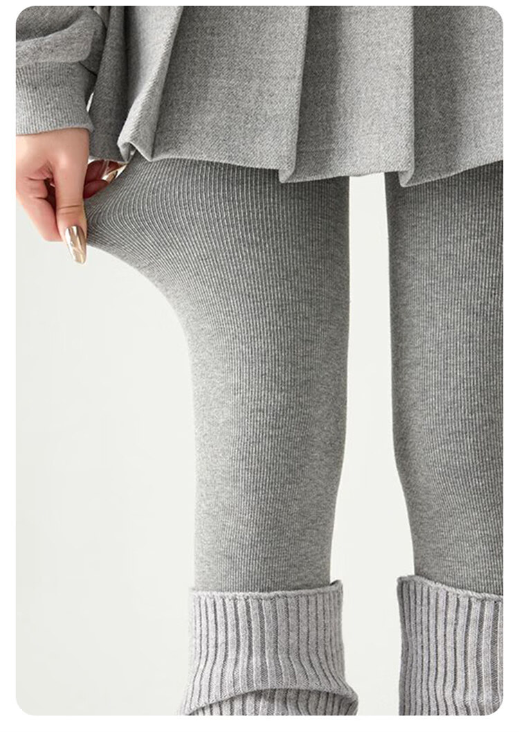 LangSha Women's Tights 2025 Autumn Winter New Slim Fit Vertical Stripe Casual Fashion Versatile Leggings 6