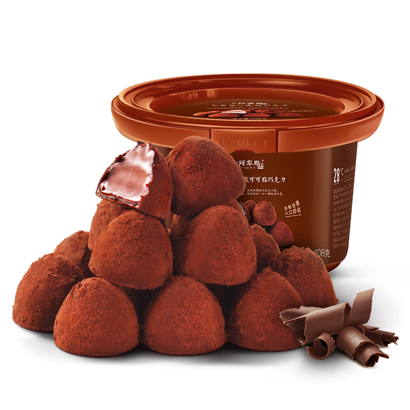 卜珂零点速溶巧克力408g 休闲零食外出聚餐 节日生日礼物（桶装）伴手礼