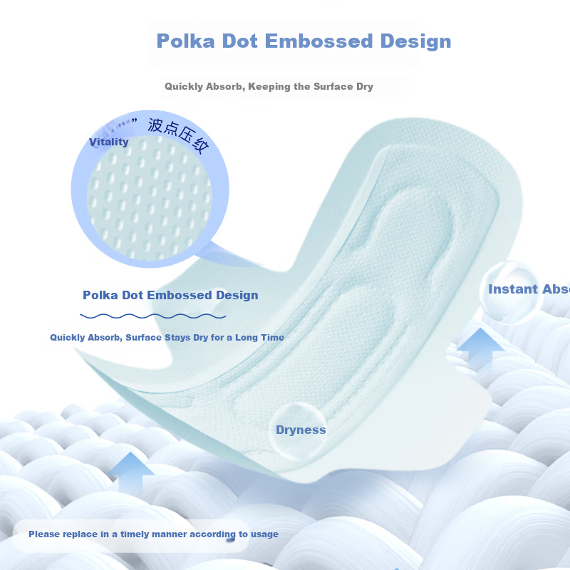 Elis Angel Yarn Extended Daytime Sanitary Napkins, 290mm, 8 Pieces, Ultra-Thin Cotton Soft Menstrual Pads for Wome