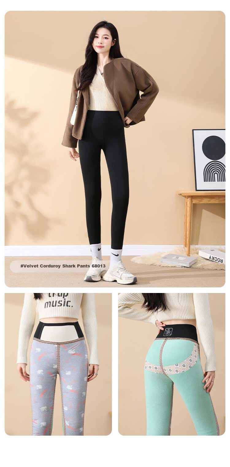 Xiongmaoxiangban Women's down Pants for Outdoor Wear, New Winter Style, 90% White Goose Down, Slim-Fit, Fleece-Lined, Thickened Shark Pants, Warm Cotton Pants 13
