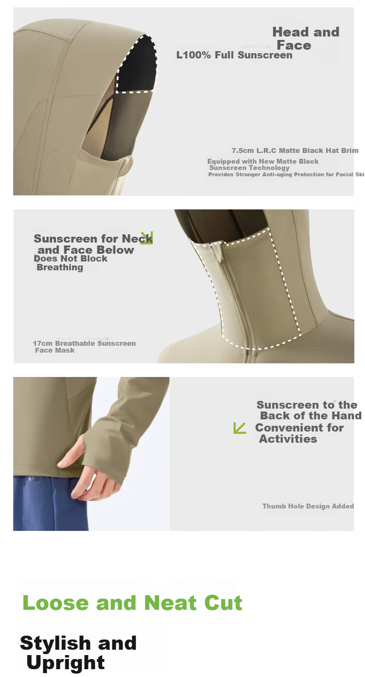 Beneunder Ice Silk Sun Protection Jacket Unisex UV Protection Cooling Breathable Outdoor AL026 [JD Exclusive] 8