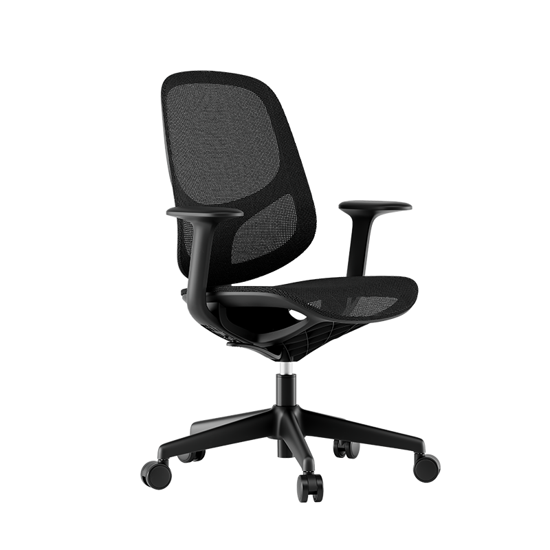 Deli 4900U Ergonomic Office Chair, Full Mesh Computer Chair, Conference Chair, Comfortable Office Chair with Adjustable Height And Swivel Function (Black)