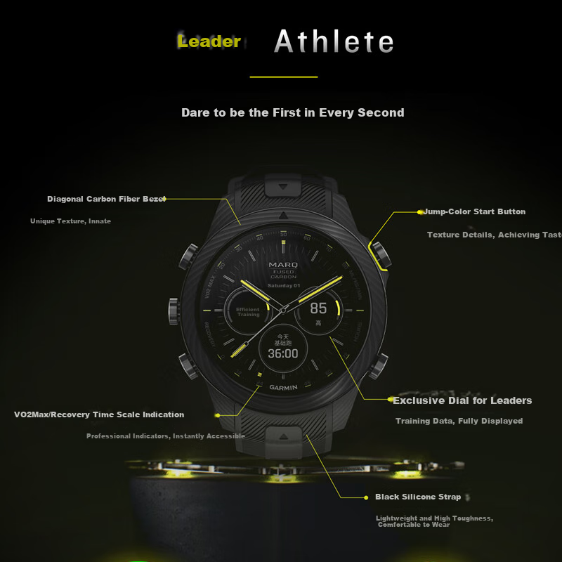 GARMIN MARQ2 Athlete Gen 2 Carbon Fiber High-End Business Outdoor Trail Smart Sports Watch