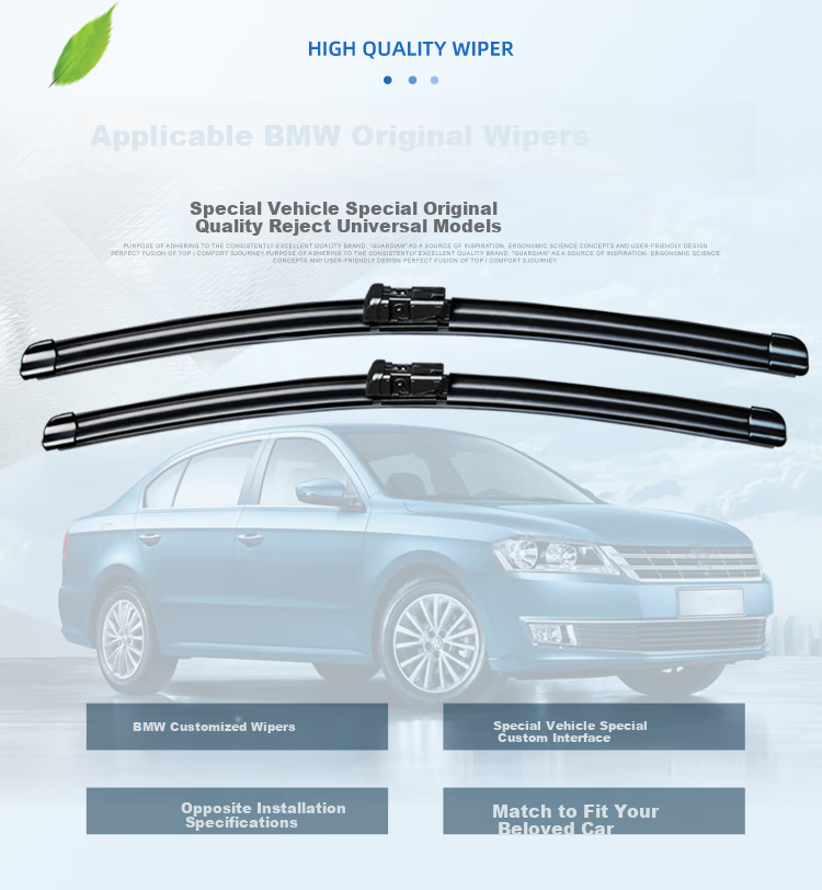 Aoye Windshield Wipers Suitable for BMW 7 Series (2009-2014 Models), Specialized Frameless Design, Original Size Front Wipers, 1 Pair, 26+18 Inches 3