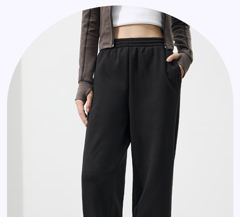 361° Women's Pants, Spring Loose Fit, Fleece-Lined, Elastic Ankle, Sweatpants, Long Trousers, Casual Pants for Women, 662534704-4 4