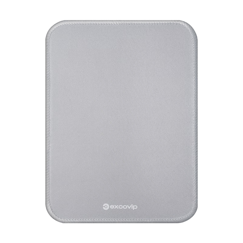 EXCO Gray Small Square Mouse Pad Edge-Lined Computer Office Portable Desk Mat Gaming Mouse Pad Keyboard Desk Mat Washable 0570
