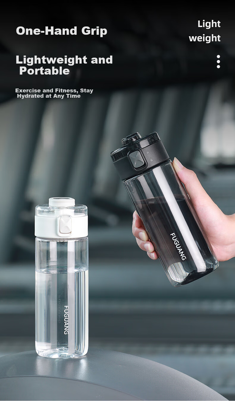 Fuguang Tritan Plastic Cup Sports Water Bottle for Men Women Students Portable Outdoor Water Bottle Shatterproof Large Capacity Summer Tumbler 6