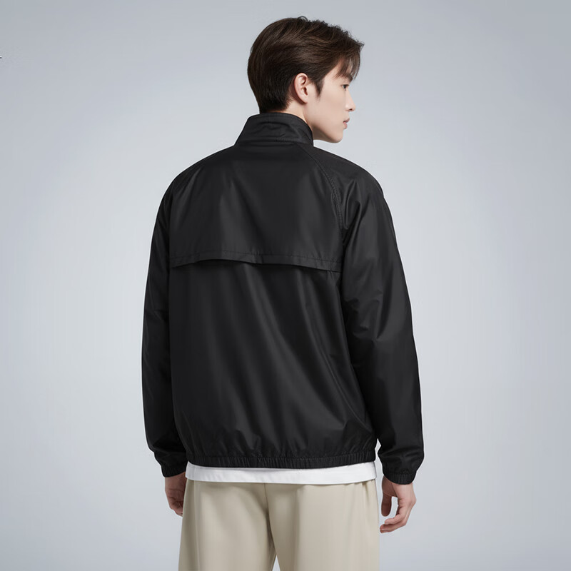 NIKE Men's Woven Jacket, Trendy And Fashionable, Casual Versatile HV1140-010 Black, XL