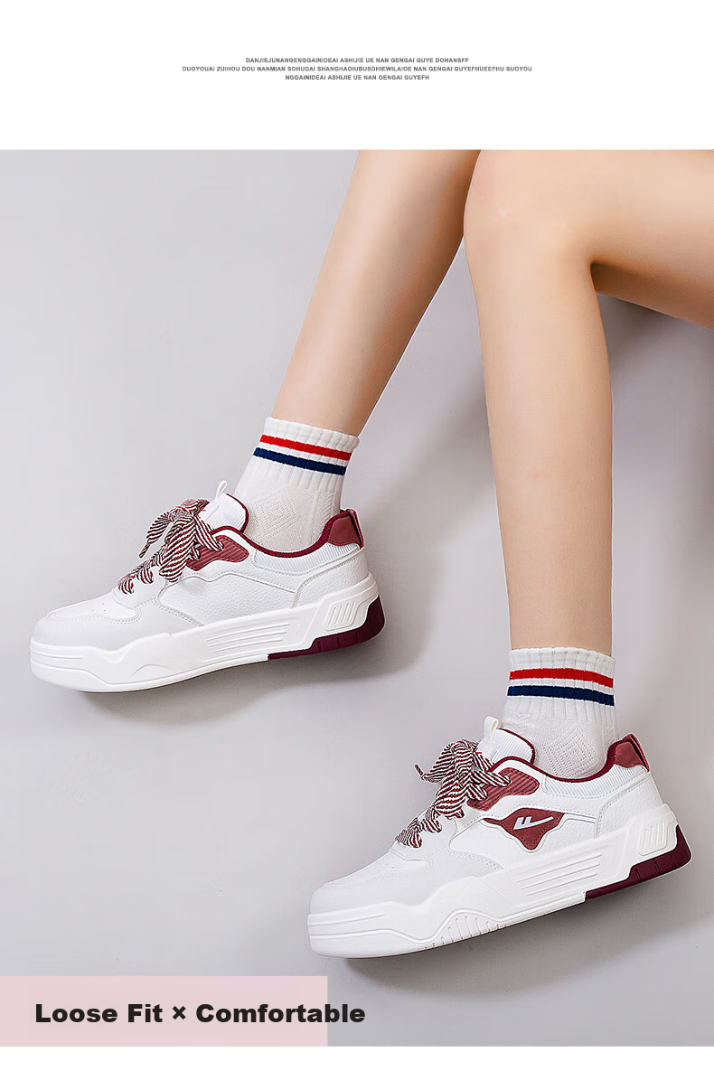 Huili Official Women's Shoes, Summer Sneakers for Women 2026, Casual Ladies' Shoes, Lightweight Thick-Soled Shoes for Women, White-Gray Size 38 12