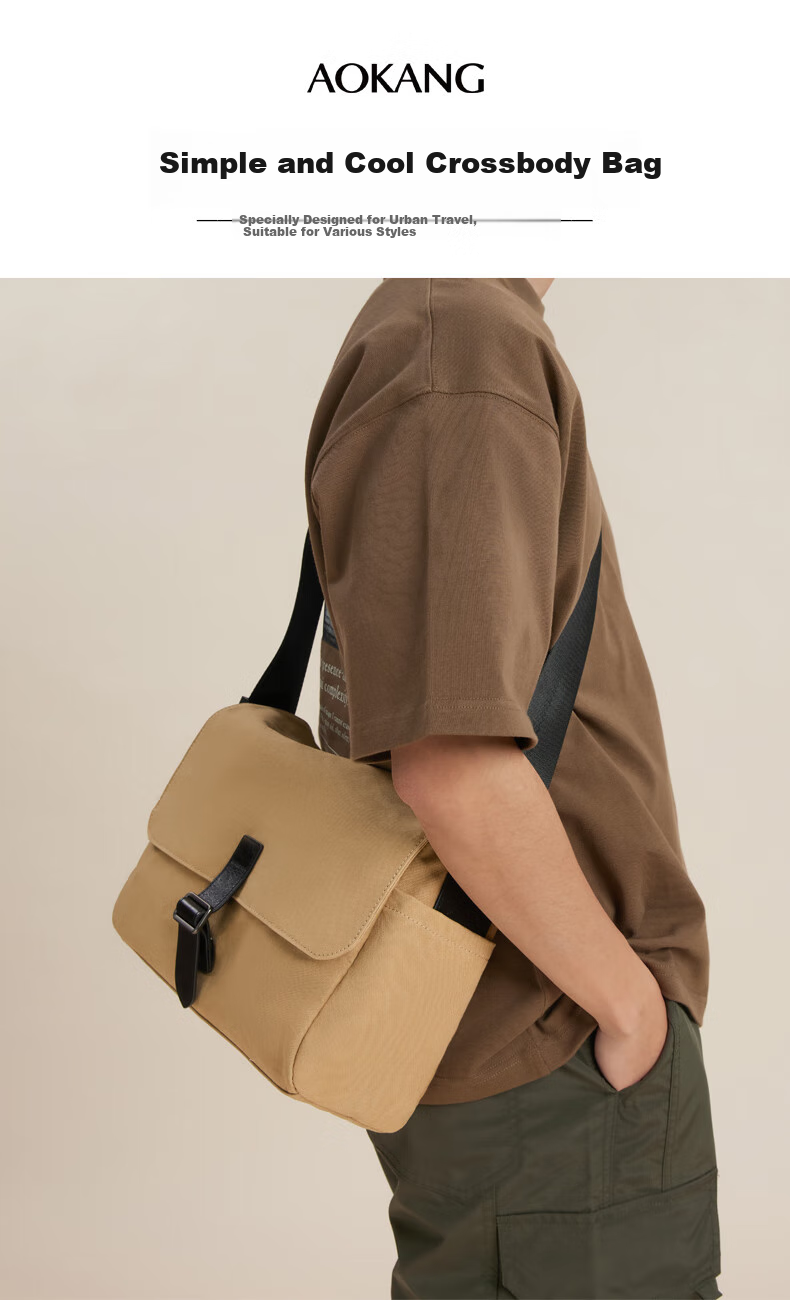 Aokang City Outdoor Crossbody Bag for Men, Large Capacity Messenger Bag, Shoulder Bag, Commuter Bag, Birthday Gift for Husband 1