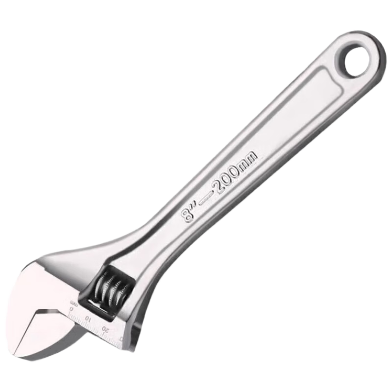 GREENER 8-Inch Adjustable Wrench Household Set Multi-Functional Large Opening Plumbing Wrench