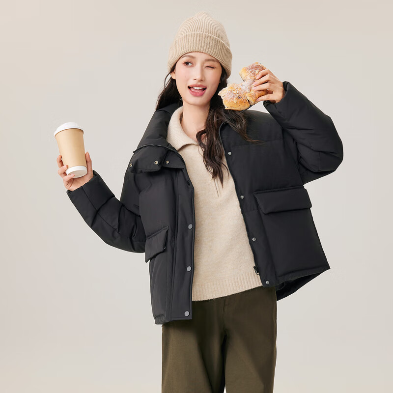 SNOWFLYING 2025 Autumn New Women's Short Straight Collar Colorful Down Jacket Warm Versatile Comfortable Coat