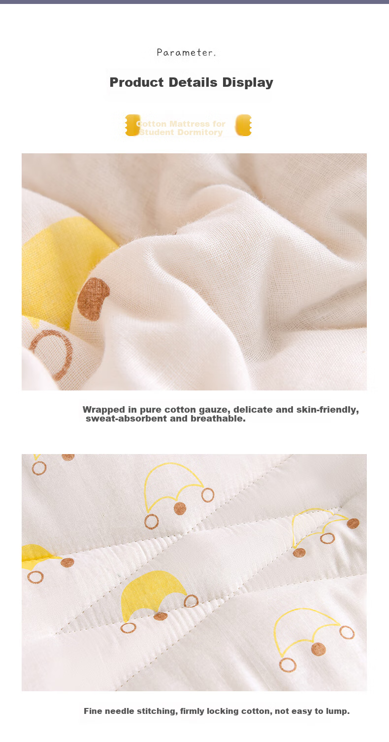 Yunjin Cotton Mattress Pad, Xinjiang Quilt, All-Cotton Single Bed Pad, Small Crown, 0.9-Meter Bed 10