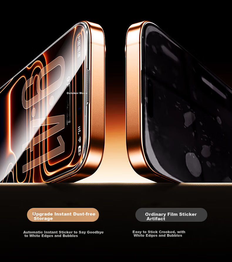 UGREEN Tempered Glass Screen Protector for IPhone 16 Pro Max, Full Coverage High Definition Anti-Fingerprint Anti-Drop Ultra-Thin Easy Installation Protective Film for IPhone 16 Pro Max 9