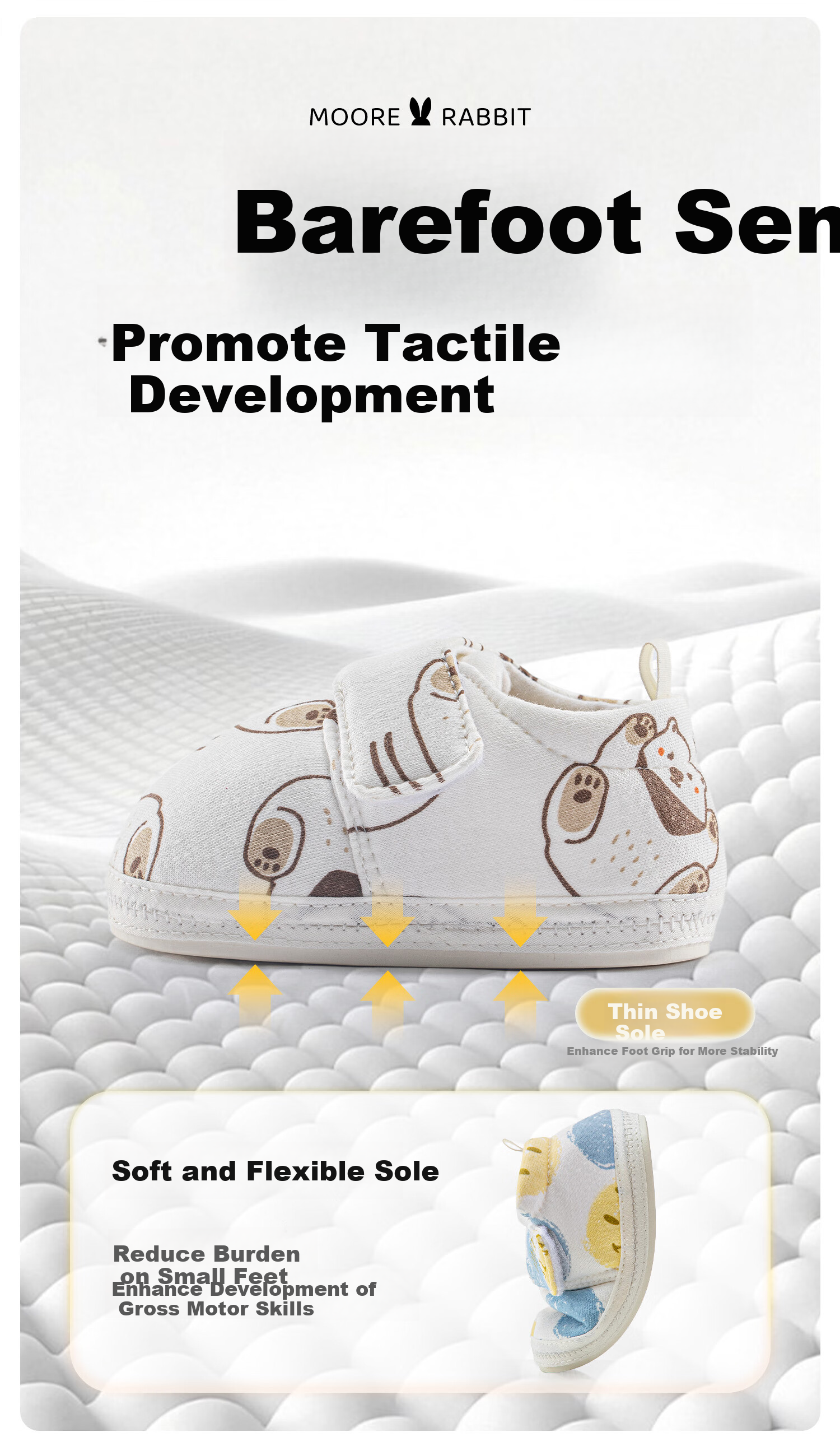 Moertu Soft Walking Shoes for Spring And Autumn, New Style Pre-Walking Shoes for Baby Boys And Girls, Soft-Soled Shoes, Cartoon Shoes for 0-1 Year Olds, Toddler Shoes 4
