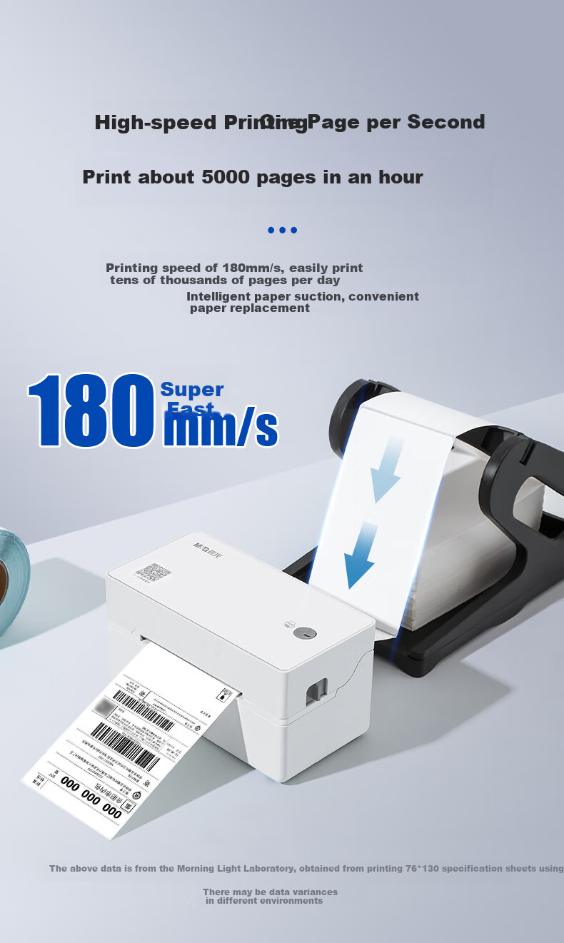 Chenguang 918U2 Thermal Express Label Printer, Wireless Bluetooth, Portable Single-Page Express Label Electronic Shipping Label Printer, Thermal Labels, Commercial Printer 3